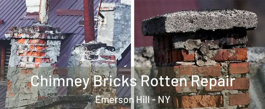 Chimney Bricks Rotten Repair Emerson Hill - NY