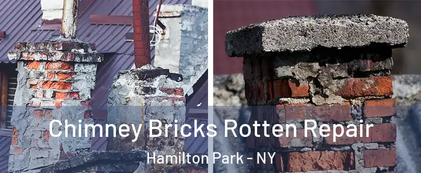 Chimney Bricks Rotten Repair Hamilton Park - NY