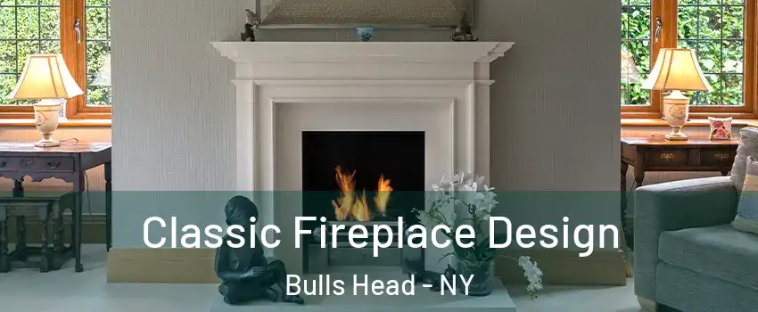 Classic Fireplace Design Bulls Head - NY