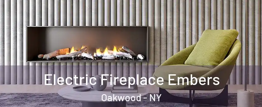 Electric Fireplace Embers Oakwood - NY