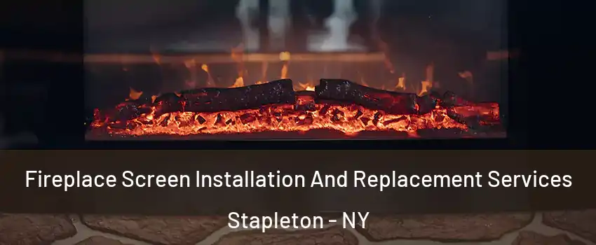 Fireplace Screen Installation And Replacement Services Stapleton - NY