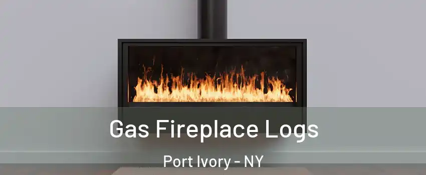 Gas Fireplace Logs Port Ivory - NY