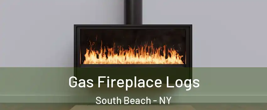 Gas Fireplace Logs South Beach - NY