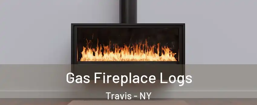 Gas Fireplace Logs Travis - NY