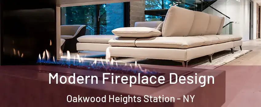 Modern Fireplace Design Oakwood Heights Station - NY