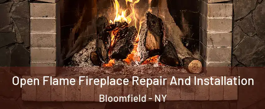 Open Flame Fireplace Repair And Installation Bloomfield - NY