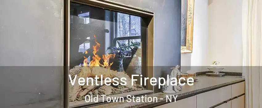 Ventless Fireplace Old Town Station - NY